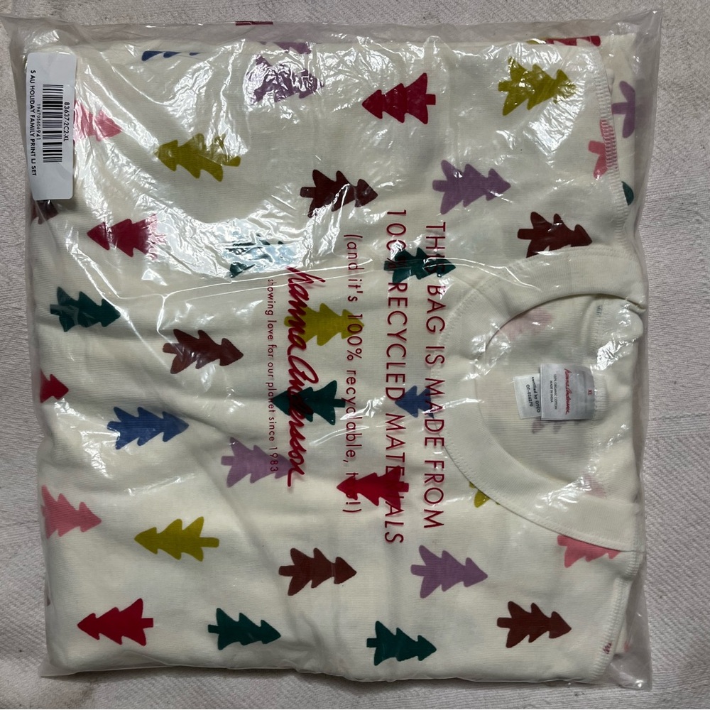 XL Hanna Andersson Adult Long John PJs - New In Package - Picture 2 of 4
